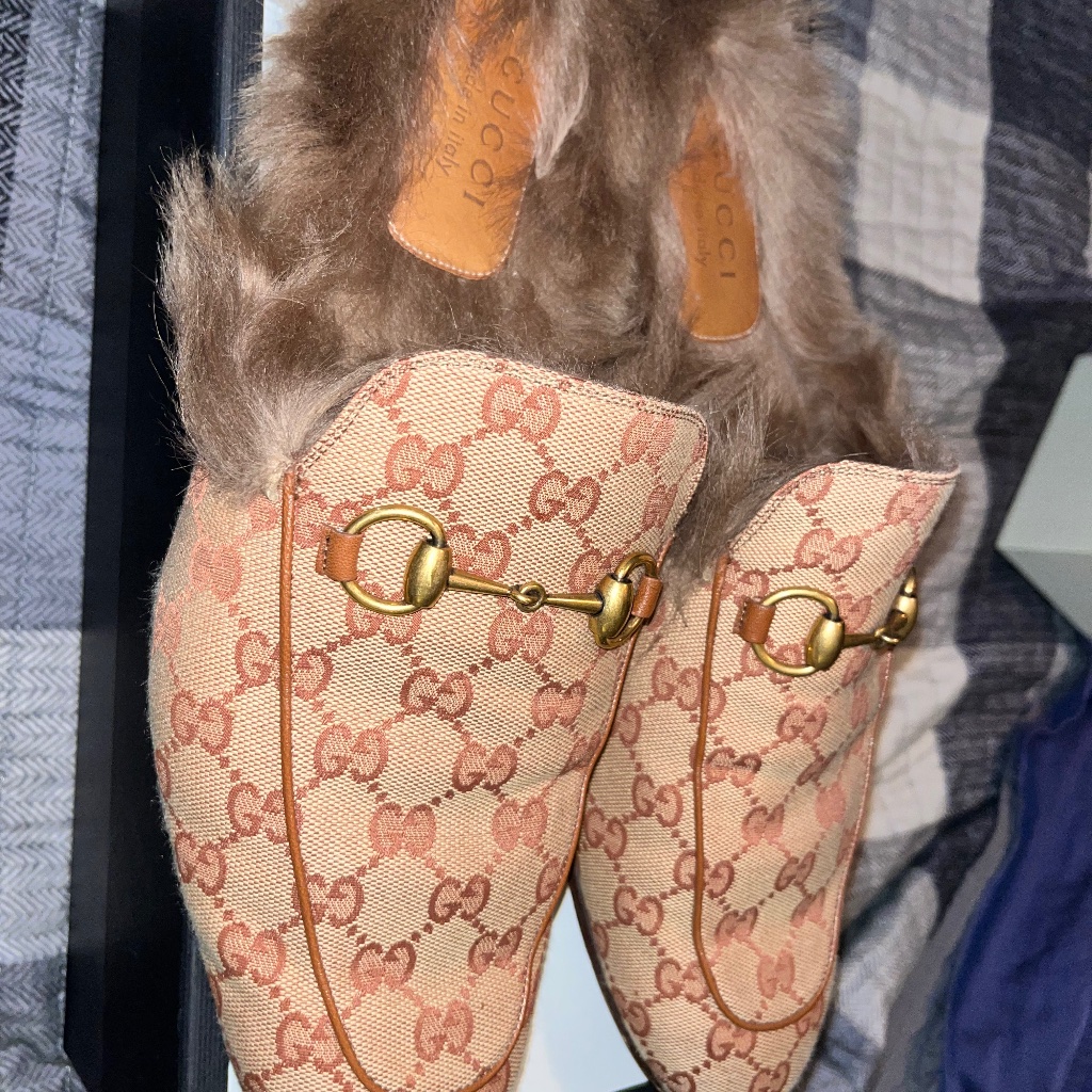 Gucci Princetown Gg Canvas Loafers